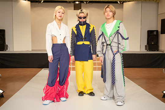 グランプリを受賞した織田ファッション専門学校ファッションデザイン科の学生が企画したオリジナルブランド