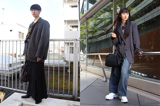 織田ファッション専門学校_SNSブランディングで撮影した学生のスナップ