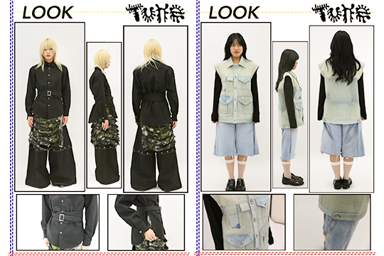 織田ファッション専門学校によるポップアップストアのLOOK写真