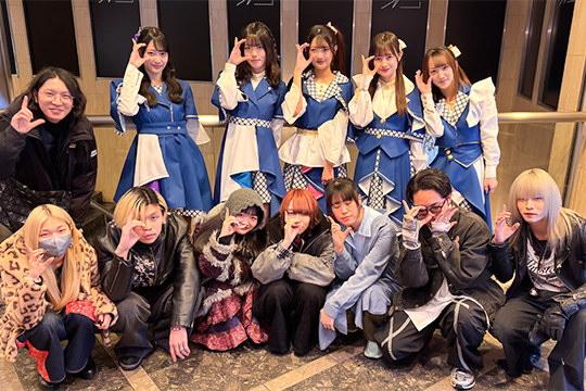 織田ファッション専門学校ファッションテクニカル科学生とアイルドル