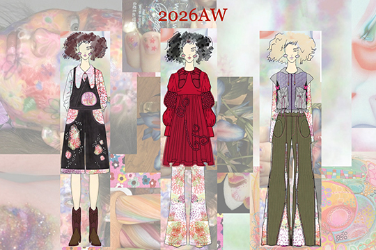 織田ファッション専門学校ファッションデザイン研究科の学生が制作した衣装企画資料